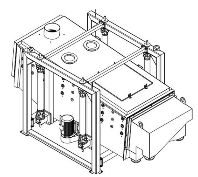 壓裂砂專用雙四層方形搖擺篩